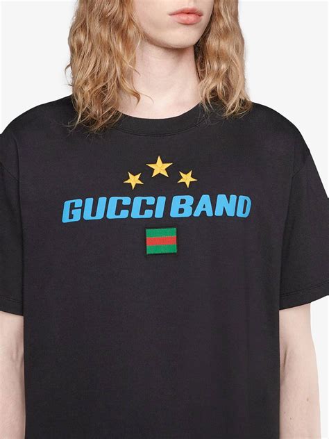 gucci band tshirt|Gucci t shirt vintage.